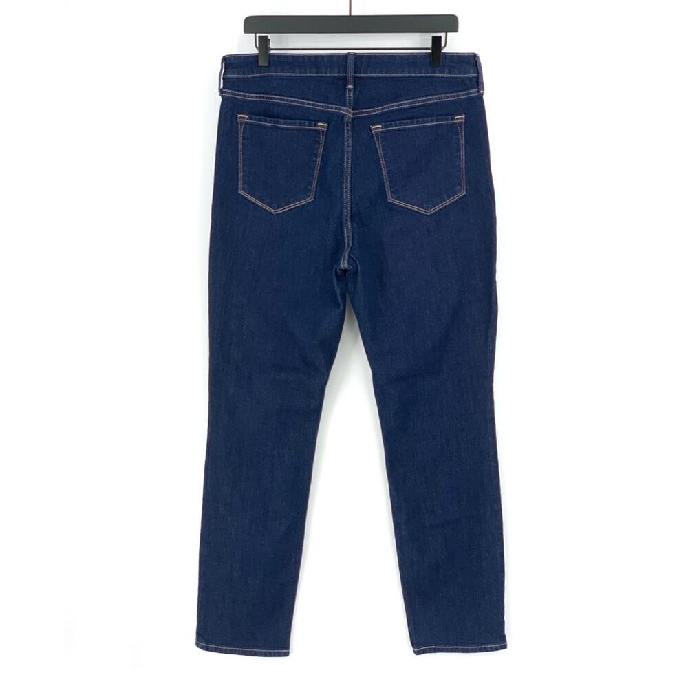 OLD NAVY Mid-Rise Straight Jeans Dark Wash 14 - Picture 6 of 7